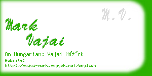 mark vajai business card